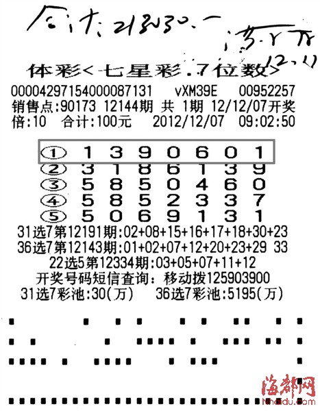 2019年体彩7星彩票第35周开奖结果揭晓，梦想与幸运的碰撞体彩七星彩21122期开奖号码